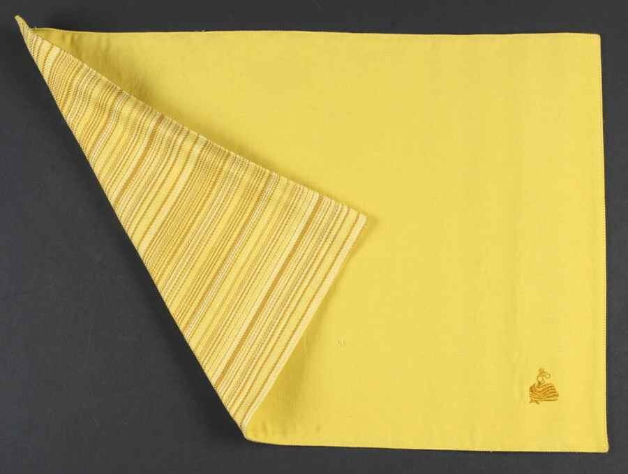Fiesta Sunflower (Intro 2001) Reversible Cloth Placemat by Homer Laughlin -1