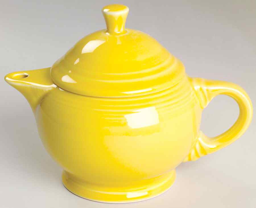 Fiesta Sunflower (Intro 2001) Small Teapot & Lid by Homer Laughlin -1