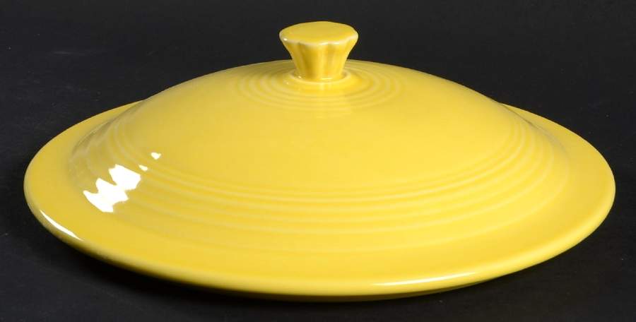 Fiesta Sunflower (Intro 2001) Ceramic Lid for 9 Qt Glass Beverage Dispenser by Homer Laughlin -1