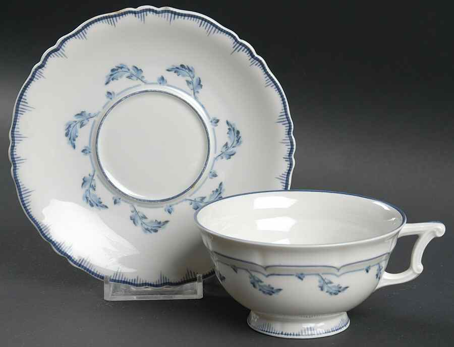 H1324 Footed Cup & Saucer Set by Haviland-1