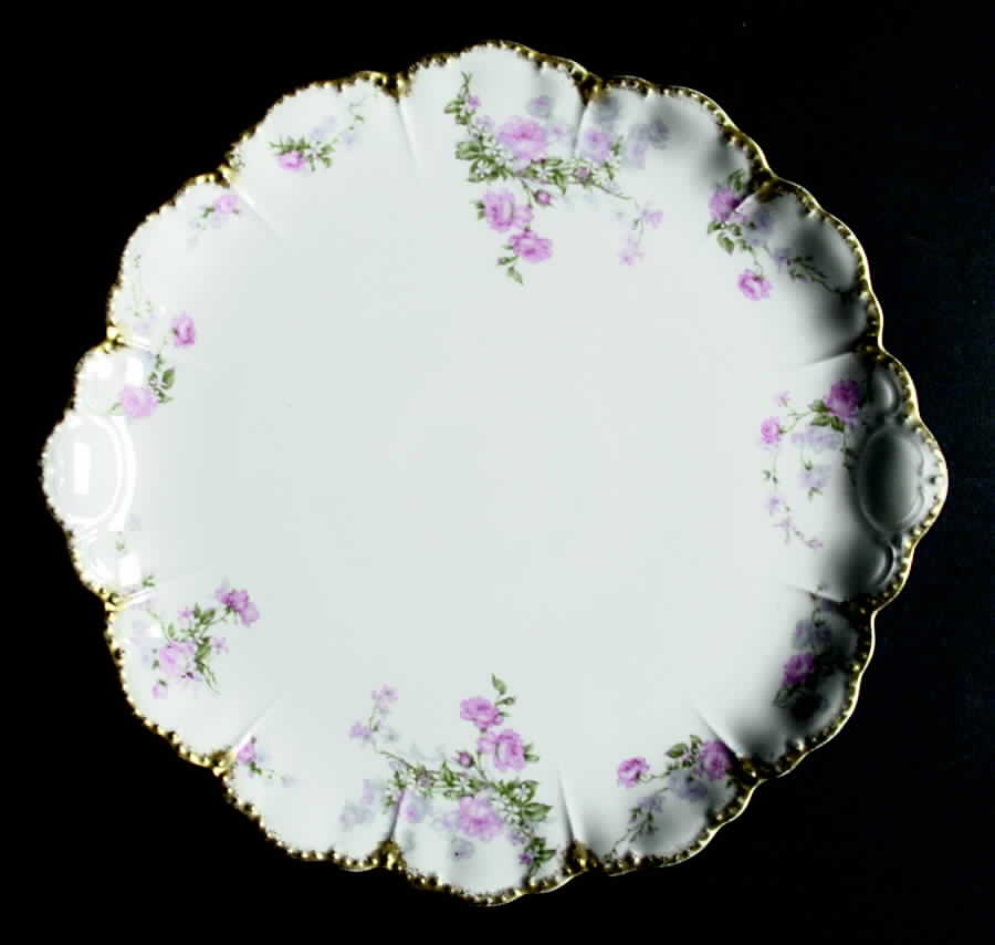 Schleiger 261b Handled Cake Plate by Haviland-1