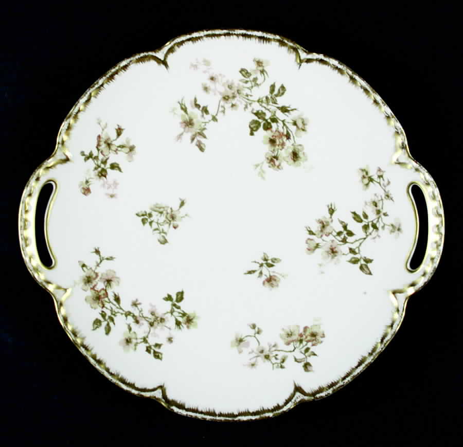 Schleiger 264d Handled Cake Plate by Haviland-1