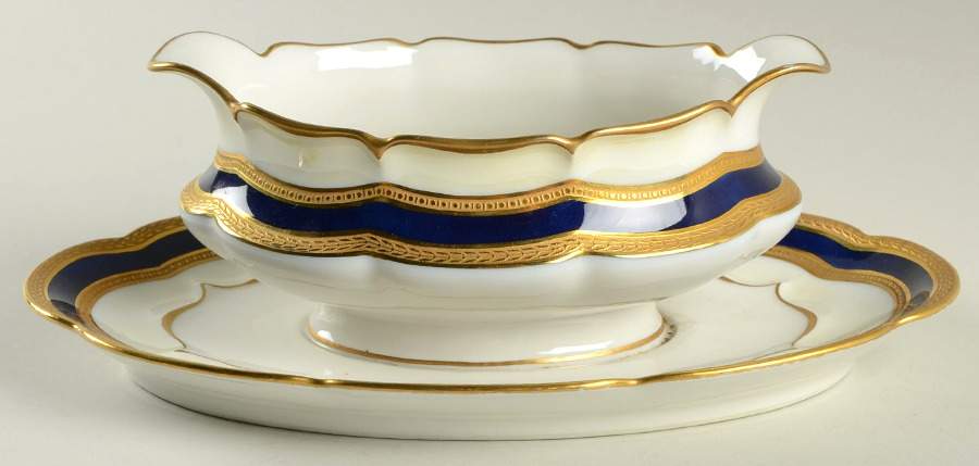 Empress Gravy Boat with Attached Underplate by Haviland-1