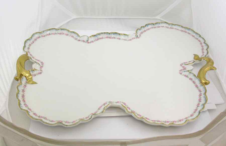 Schleiger 292b Handled Serving Tray by Haviland-1