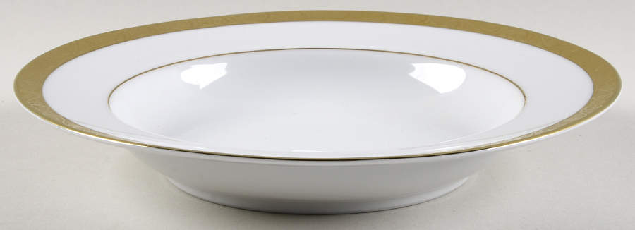 Chamberlain Large Rim Soup Bowl by Home Accents-1
