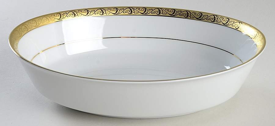Chamberlain 9" Oval Vegetable Bowl by Home Accents-1