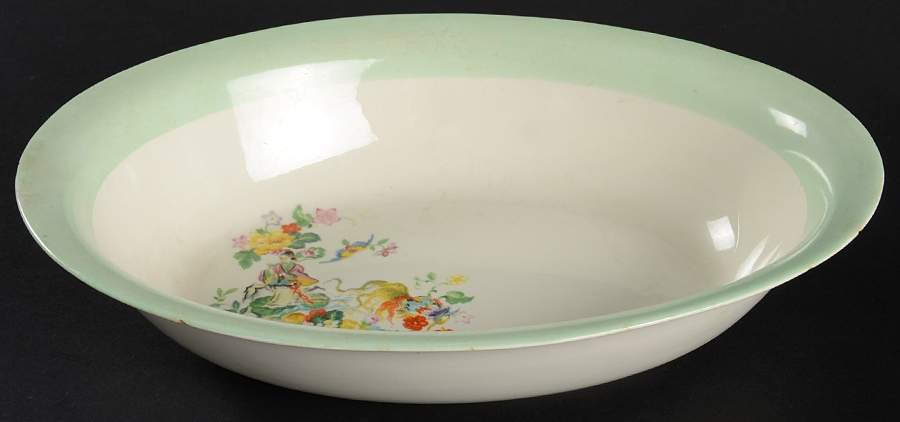 Chinese Princess 9" Oval Vegetable Bowl by Homer Laughlin -1