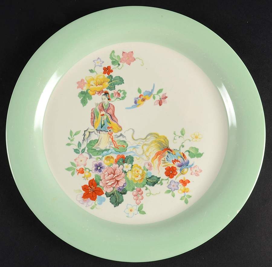 Chinese Princess Luncheon Plate by Homer Laughlin -1