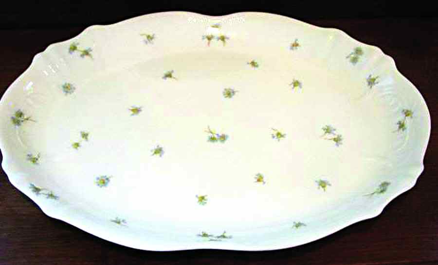 Schleiger 316c 13" Oval Serving Platter by Haviland-1