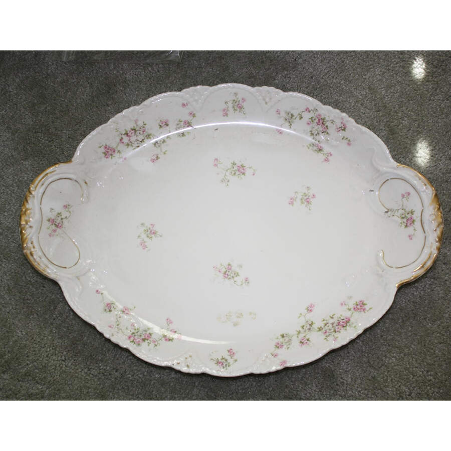 Schleiger 320B 16" Oval Serving Platter by Haviland-1