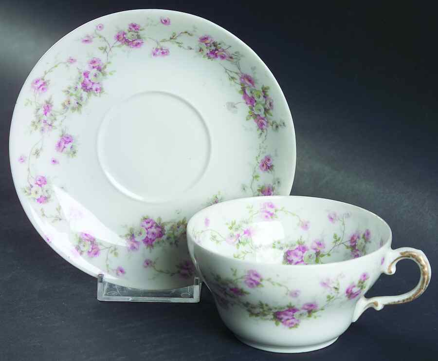 Schleiger 320p Flat Cup & Saucer Set by Haviland-1