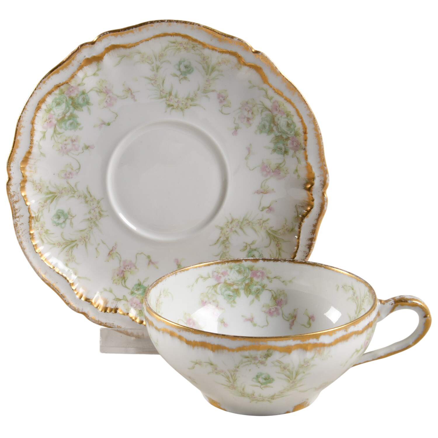 Schleiger 325 Flat Cup & Saucer Set by Haviland-1