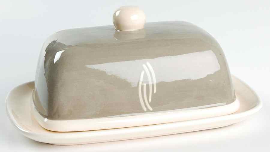 HNY1 Gray Rectangular Covered Butter by Holdenby-1