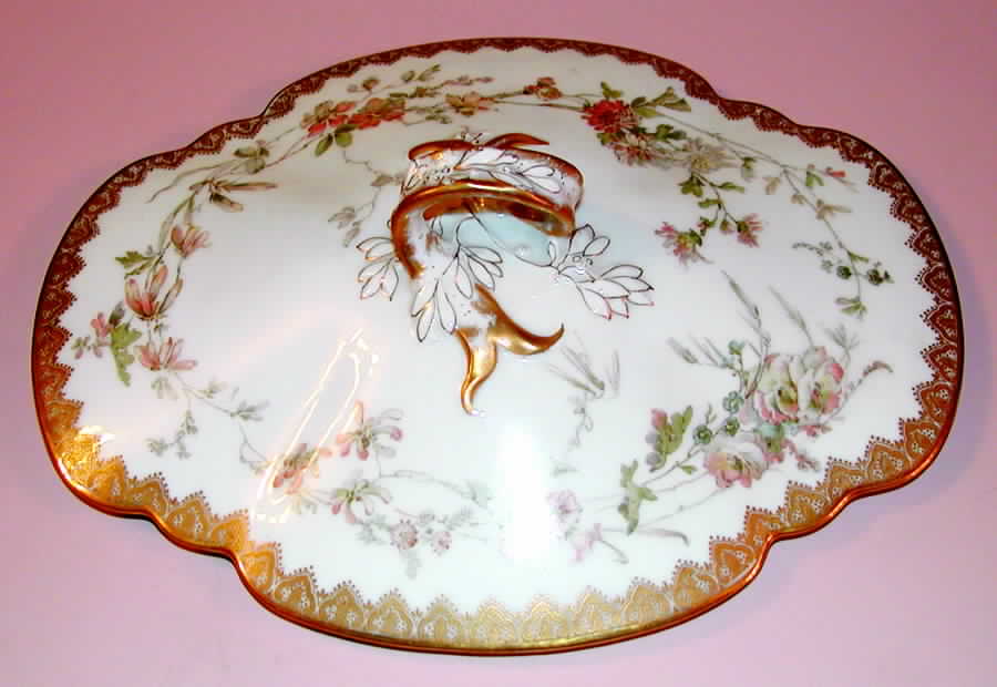 H1345 Lid for Oval Vegetable by Haviland-1