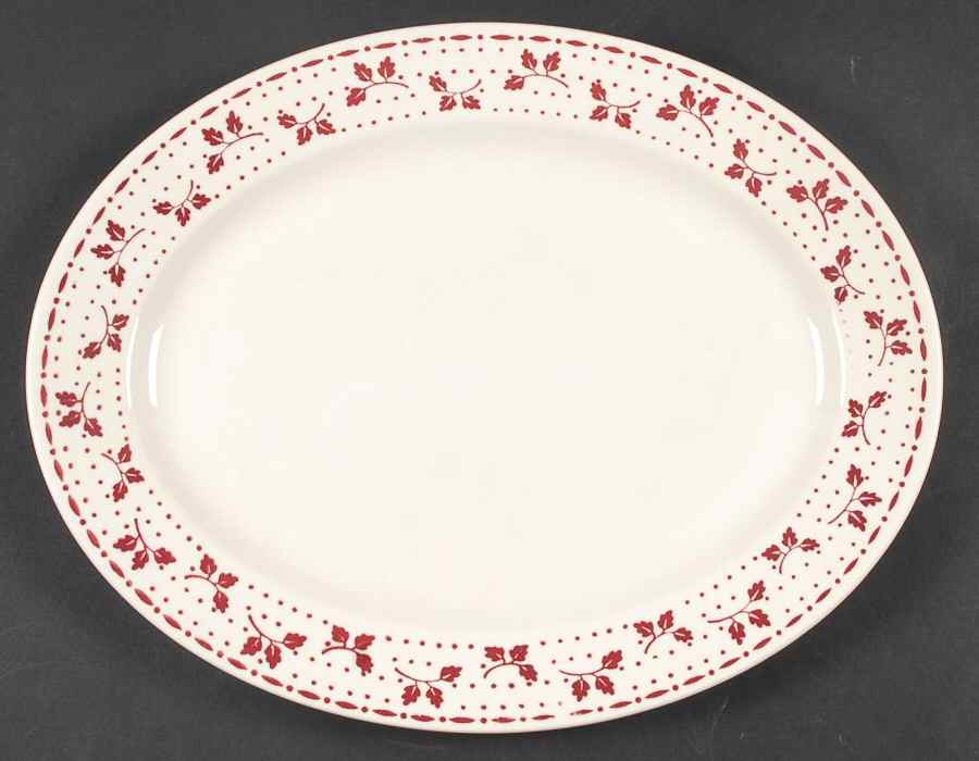 Oakleaf 13" Oval Serving Platter by Homer Laughlin -1