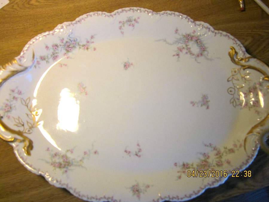 Schleiger 342m 18" Oval Serving Platter by Haviland-1
