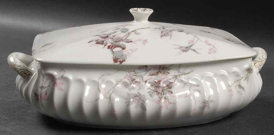 Schleiger 1152-5 Rectangular Covered Vegetable by Haviland-1
