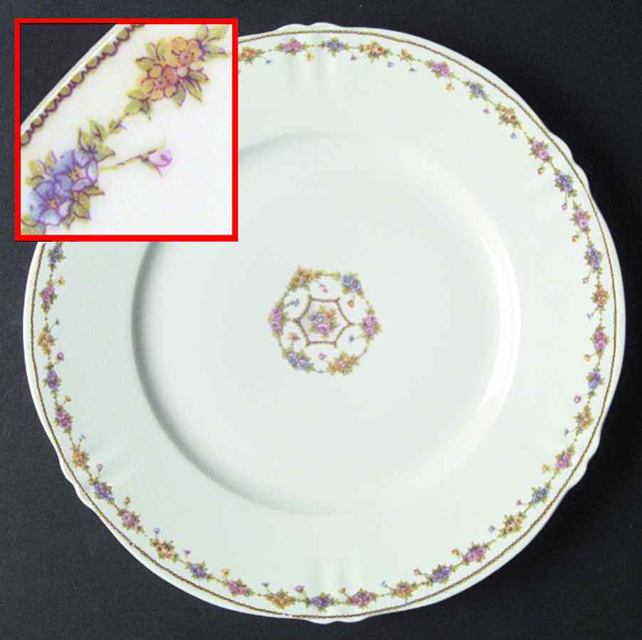 Schleiger 348d Dinner Plate by Haviland-1