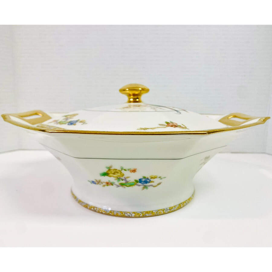 H1351 Round Covered Vegetable by Haviland-1