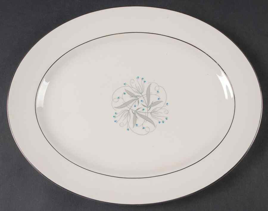 Celeste 11" Oval Serving Platter by Homer Laughlin -1