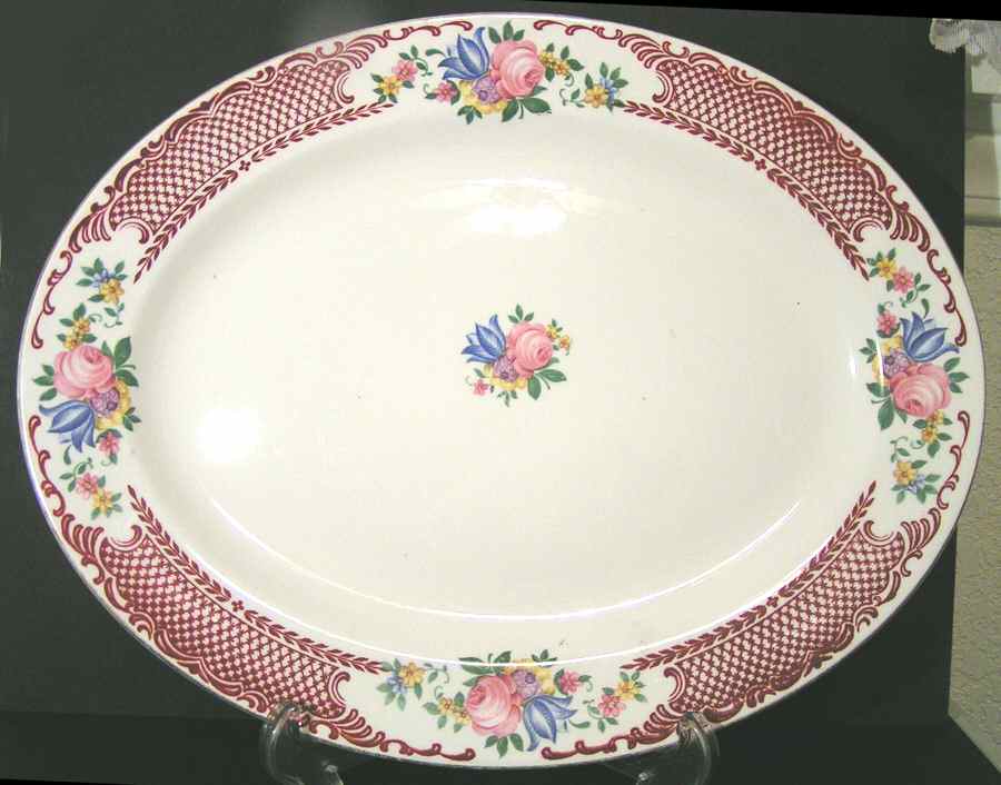B1347 13" Oval Serving Platter by Homer Laughlin -1