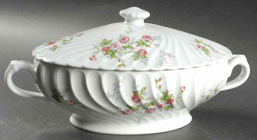 Julia (Blue Backstamp) Oval Covered Vegetable by Haviland-1