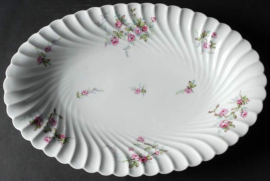 Julia (Blue Backstamp) 15" Oval Serving Platter by Haviland-1