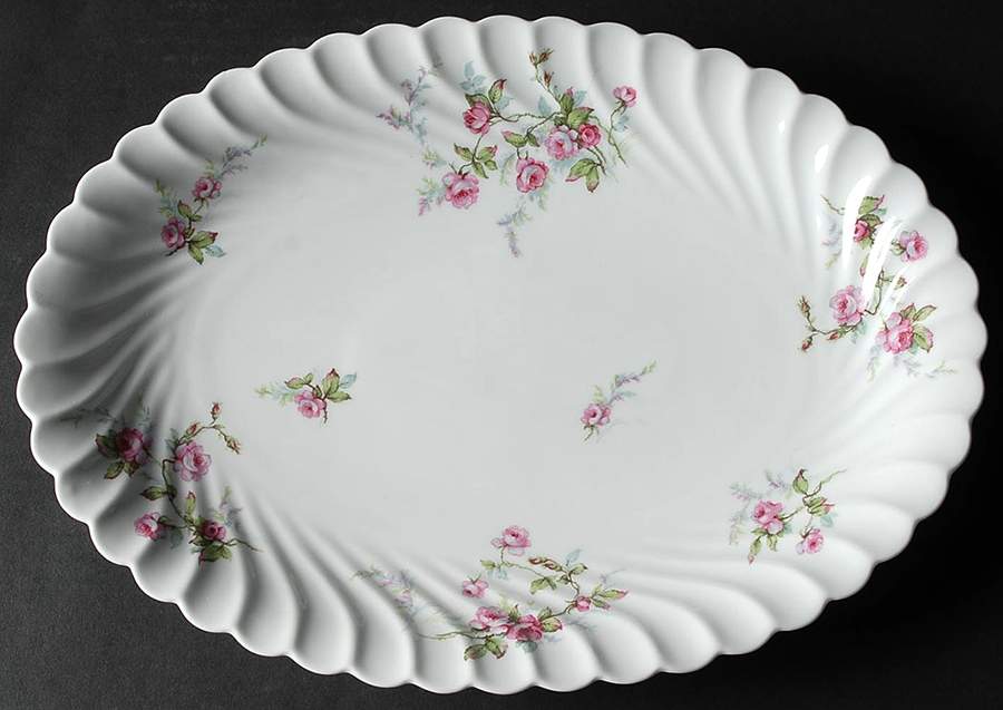 Julia (Blue Backstamp) 13" Oval Serving Platter by Haviland-1