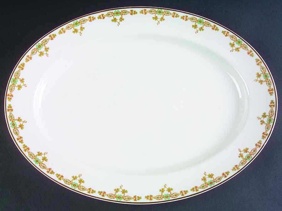 Schleiger 771b 16" Oval Serving Platter by Haviland-1