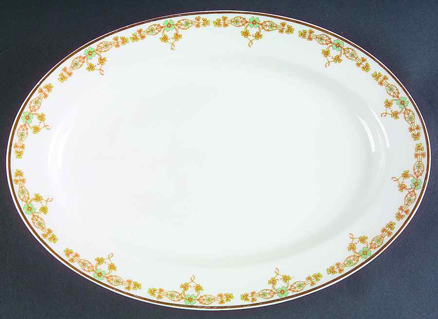 Schleiger 771b 11" Oval Serving Platter by Haviland-1