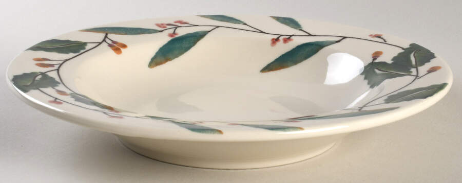 Mistletoe Large Rim Soup Bowl by Hartstone-1