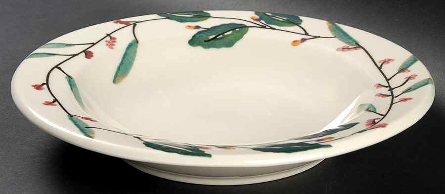 Mistletoe Large Rim Soup Bowl by Hartstone-1