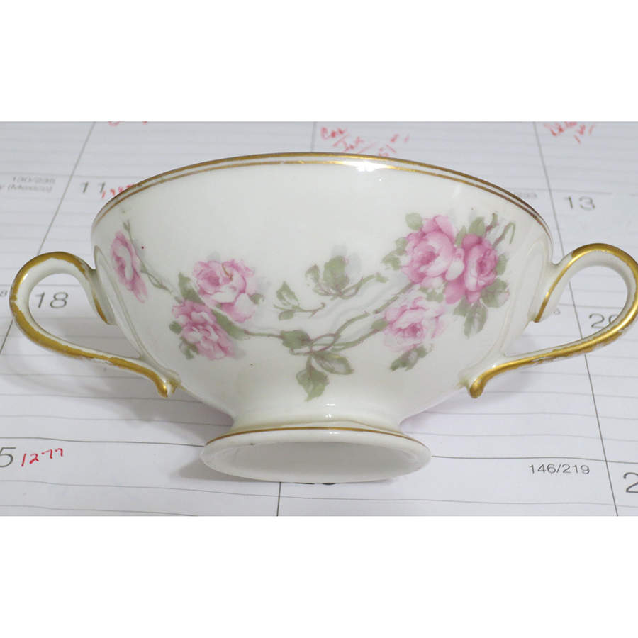 Schleiger 153b Footed Cream Soup Bowl by Haviland-1