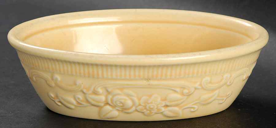 Ovenserve Platinum Trim 6" Oval Baker by Homer Laughlin -1