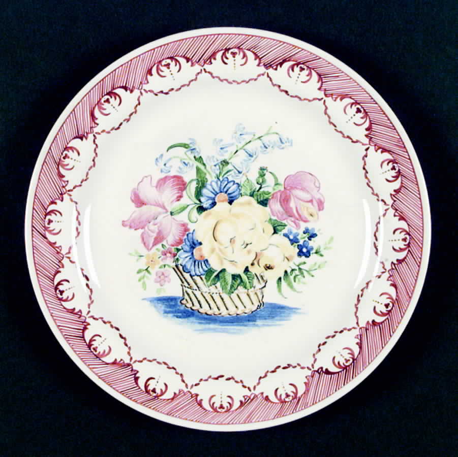 Les Islettes (Basket) Dinner Plate by Homer Laughlin -1