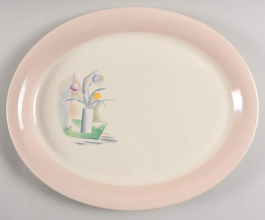 International 15" Oval Serving Platter by Homer Laughlin -1