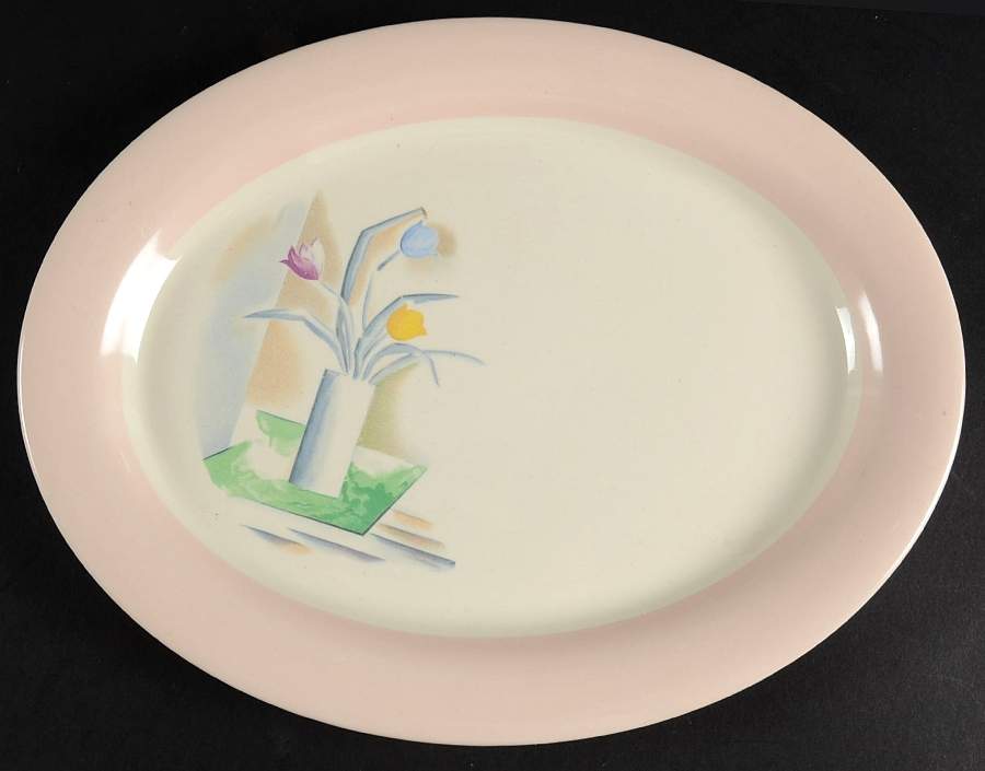 International 11" Oval Serving Platter by Homer Laughlin -1