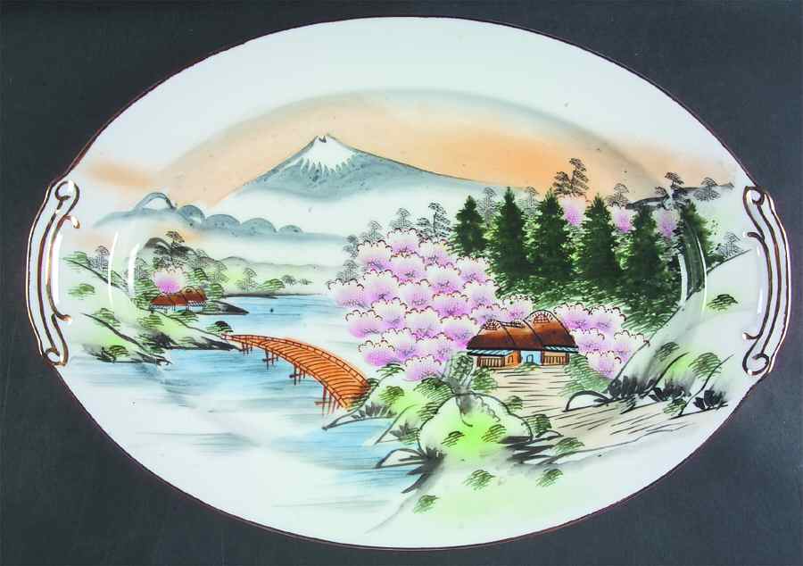 HYA7 16" Oval Serving Platter by Hayasi-1