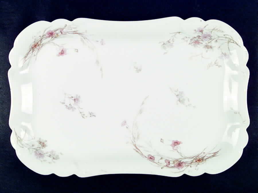 Schleiger 433e 16" Oval Serving Platter by Haviland-1