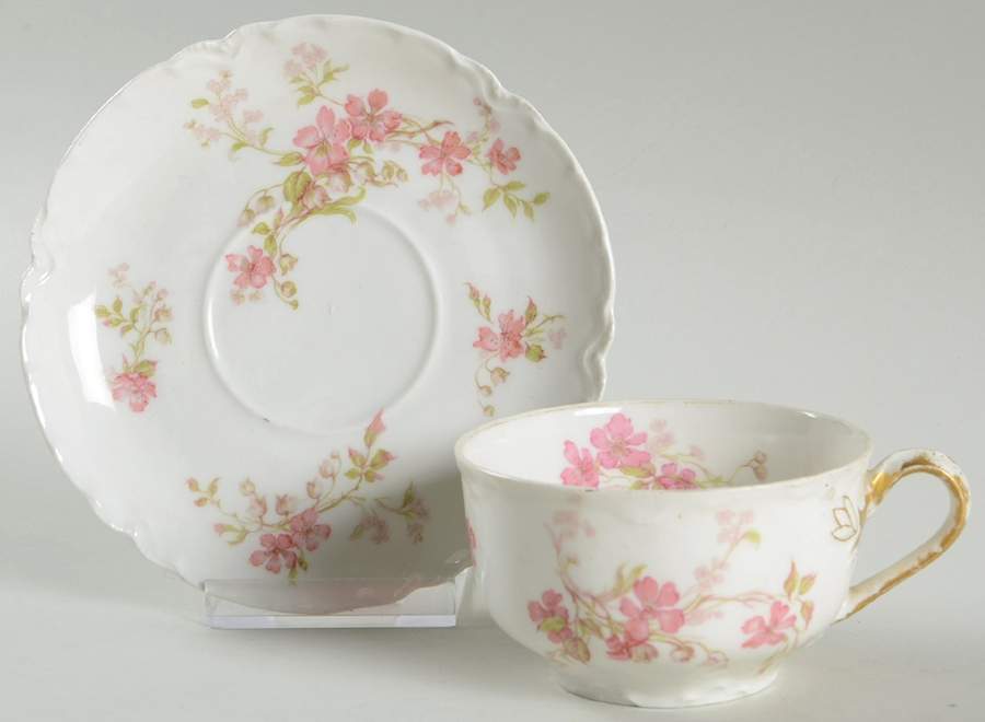 Schleiger 661-1 Flat Cup & Saucer Set by Haviland-1