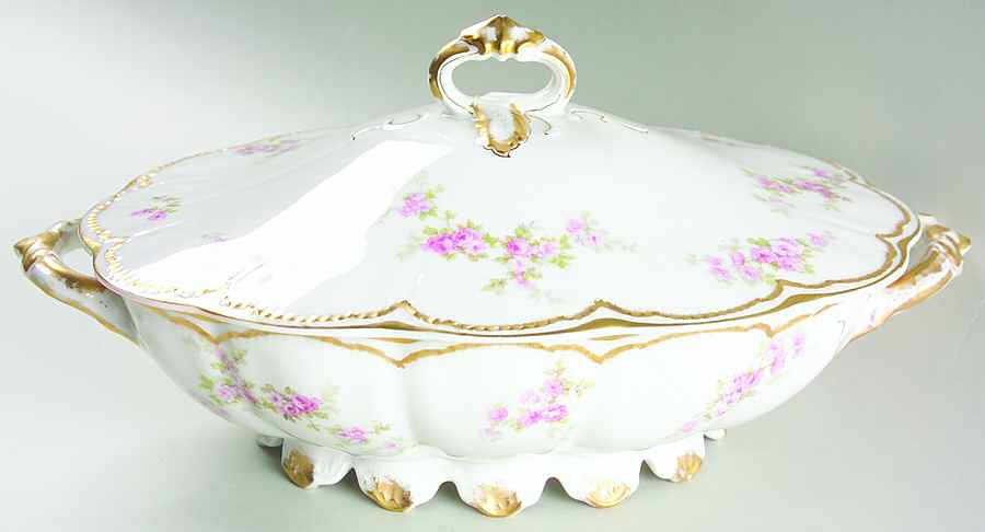 Schleiger 1131D Oval Covered Vegetable by Haviland-1