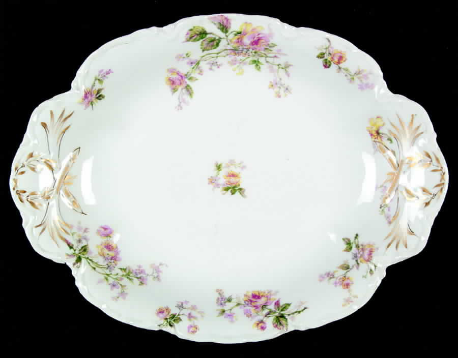 Schleiger 1145c 11" Shallow Oval Vegetable Bowl by Haviland-1