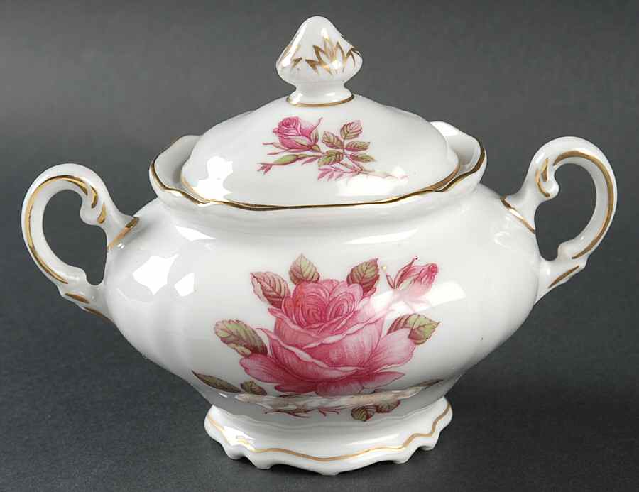 Briar Rose Sugar Bowl & Lid by Hutschenreuther-1