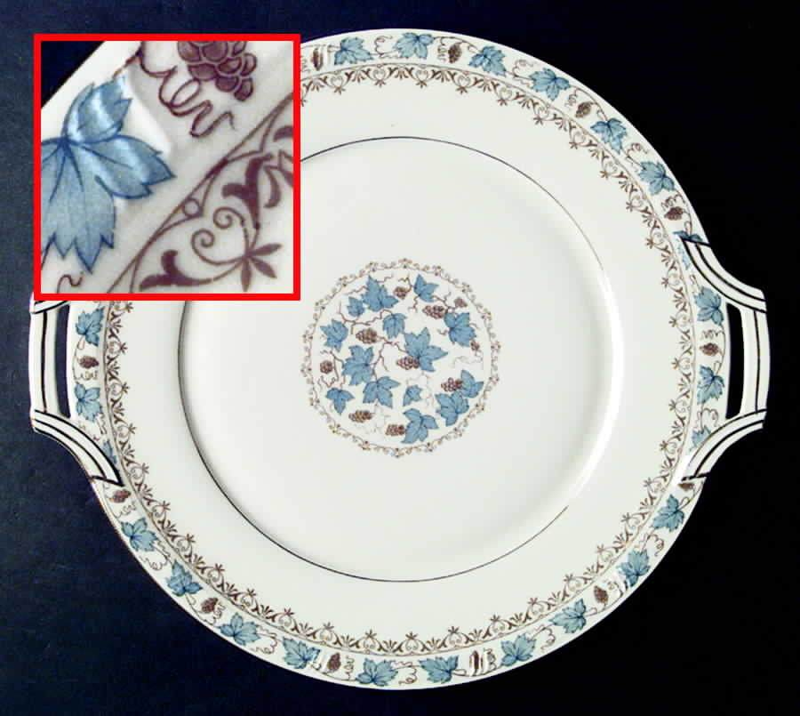 Champagne Handled Cake Plate by Haas-Czjzek Coronado-1