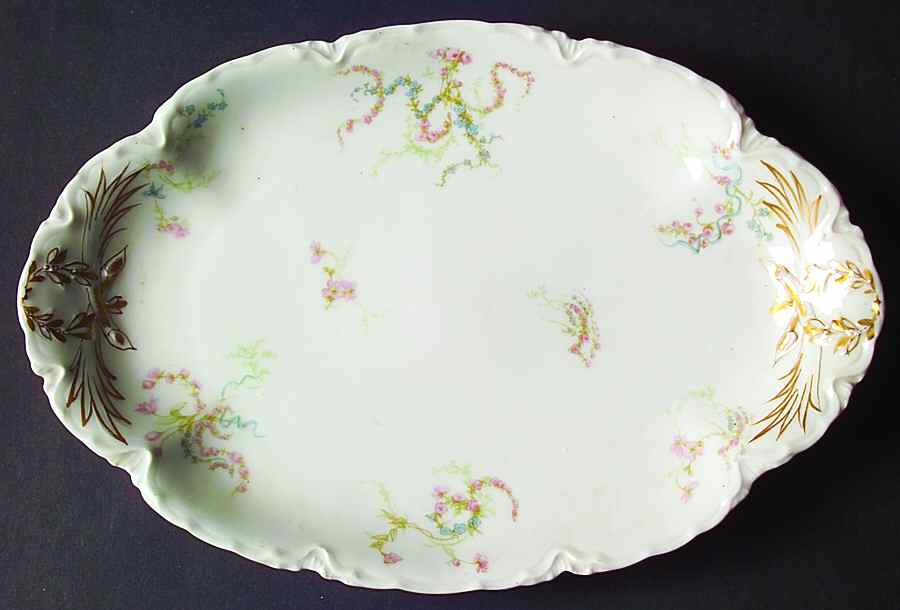 Schleiger 440g 11" Oval Serving Platter by Haviland-1
