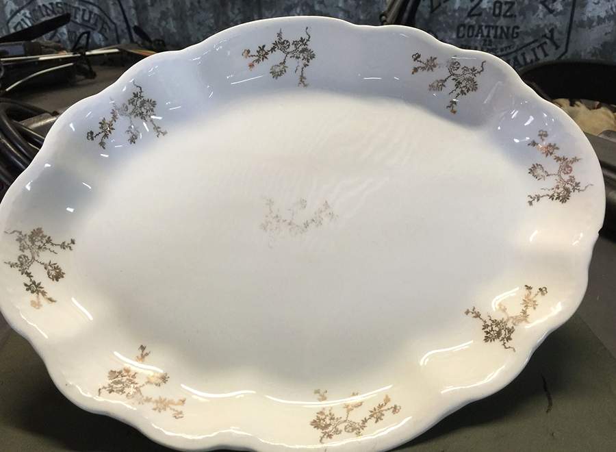 B4S W4S 12" Oval Serving Platter by Homer Laughlin -1
