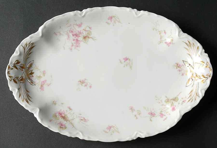 Schleiger 452b 11" Oval Serving Platter by Haviland-1