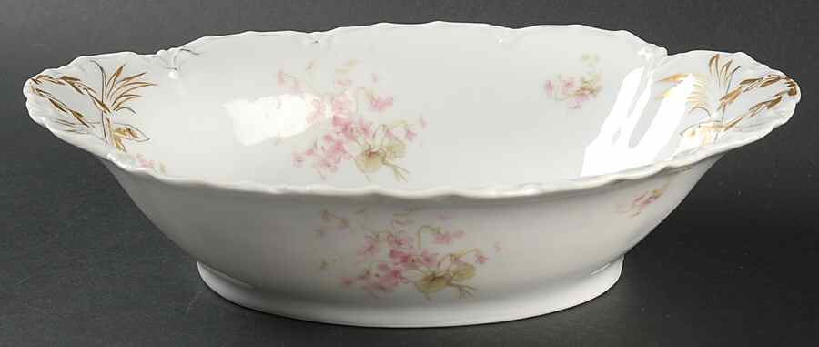 Schleiger 452b 10" Oval Vegetable Bowl by Haviland-1