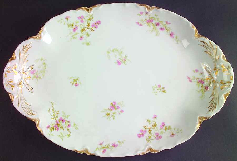 Schleiger 459A 15" Oval Serving Platter by Haviland-1
