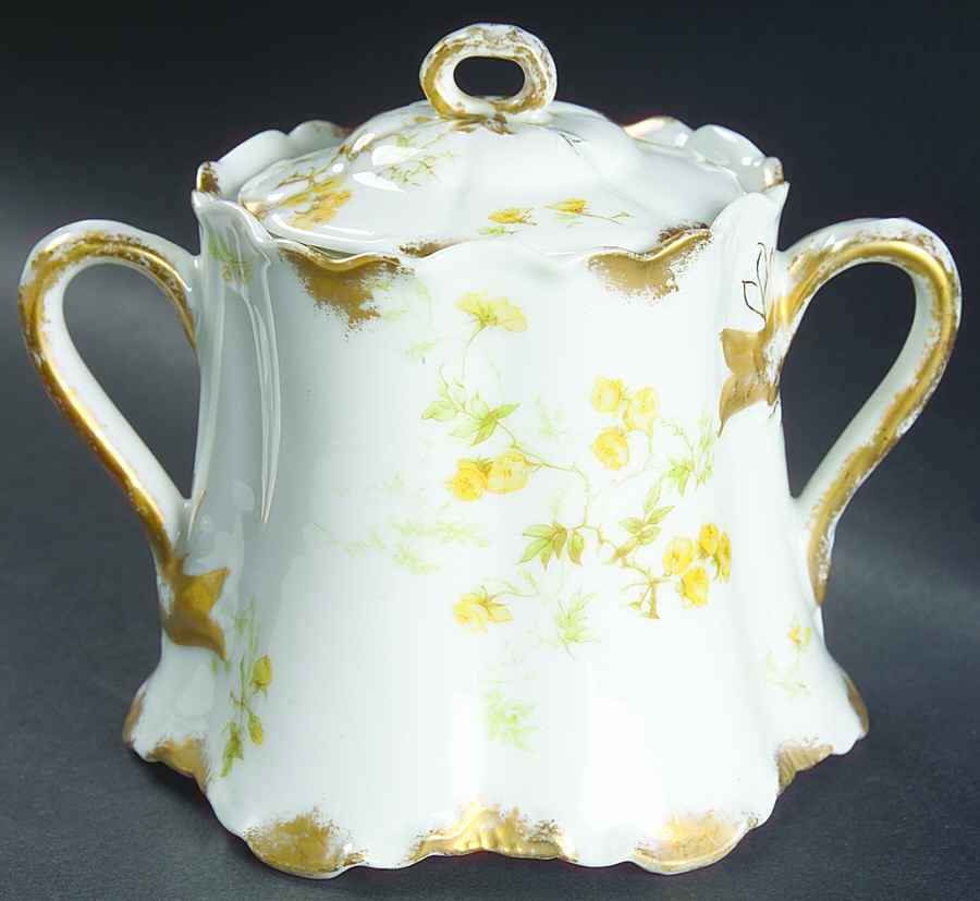 Schleiger 459F Sugar Bowl & Lid by Haviland-1